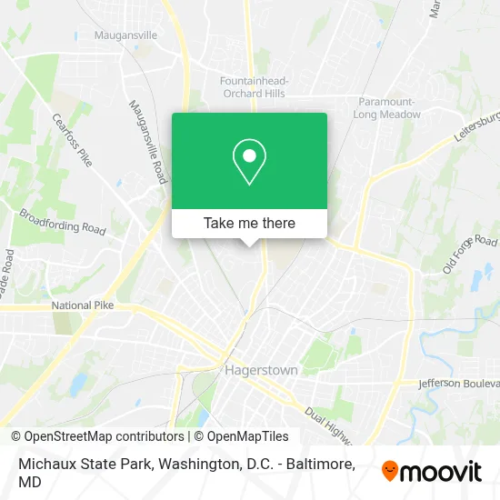 Michaux State Park map