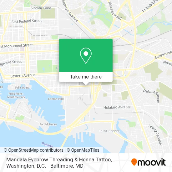 Mandala Eyebrow Threading & Henna Tattoo map