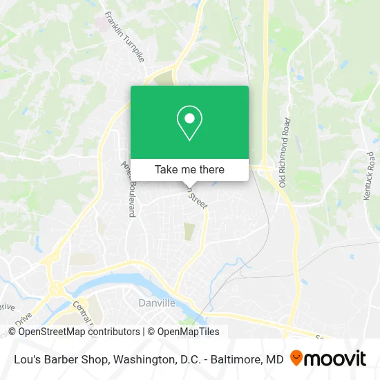 Lou's Barber Shop map