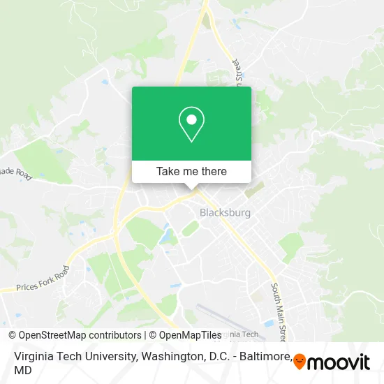 Virginia Tech University map