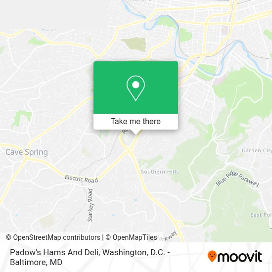Padow's Hams And Deli map