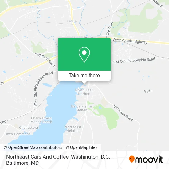 Northeast Cars And Coffee map