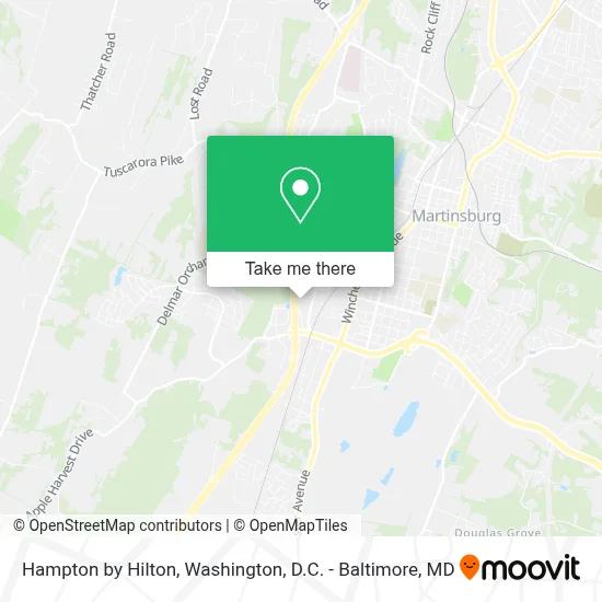 Hampton by Hilton map