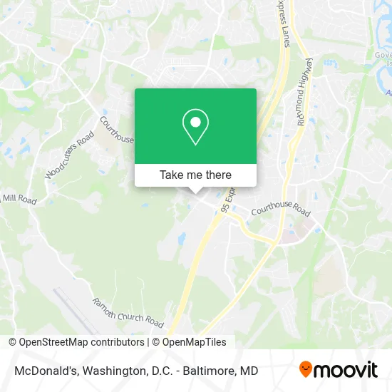 Mcdonald's map