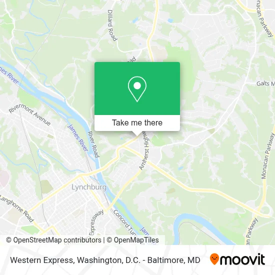Western Express map
