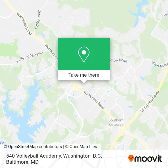 540 Volleyball Academy map