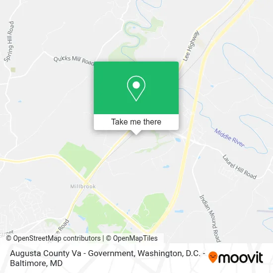 Augusta County Va - Government map