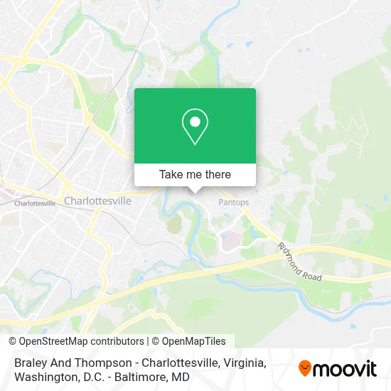 Braley And Thompson - Charlottesville, Virginia map