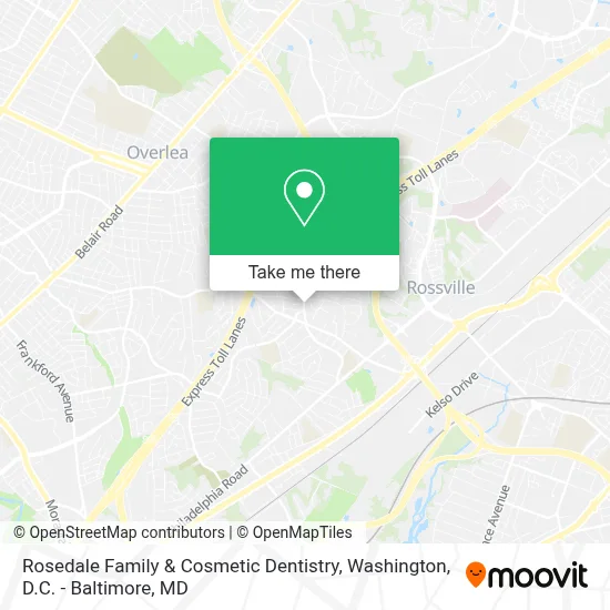 Rosedale Family & Cosmetic Dentistry map