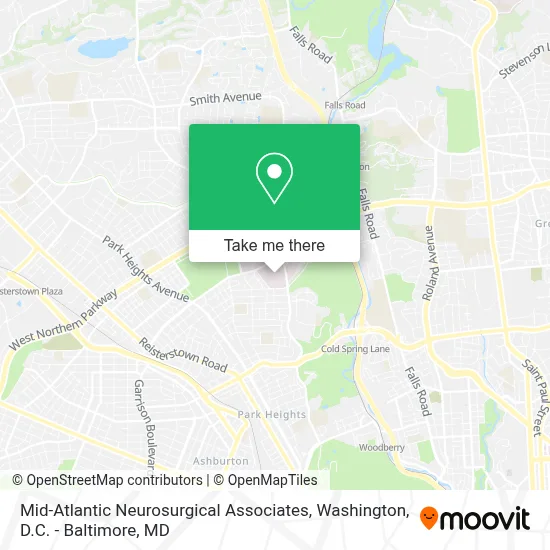 Mid-Atlantic Neurosurgical Associates map
