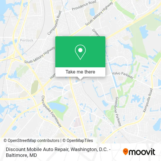 Discount Mobile Auto Repair map
