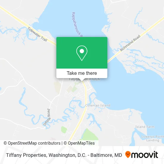 Tiffany Properties map
