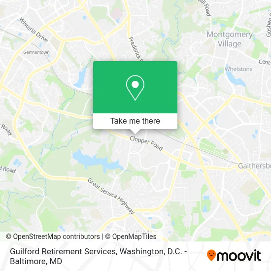 Guilford Retirement Services map