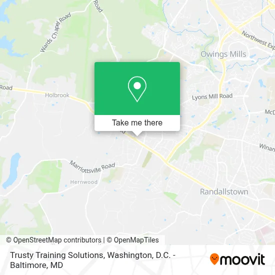 Trusty Training Solutions map