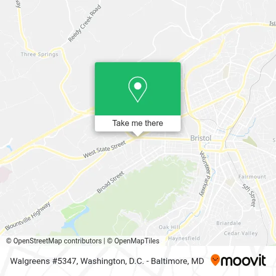Walgreens #5347 map