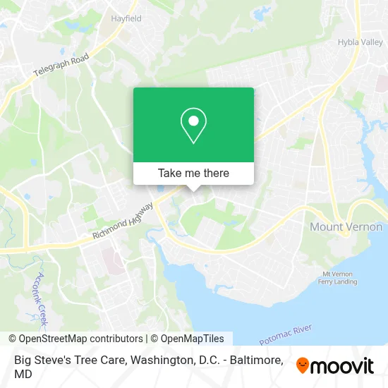 Big Steve's Tree Care map