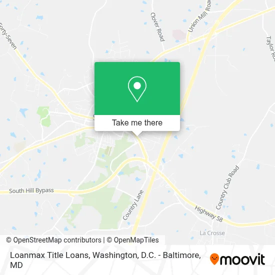 Loanmax Title Loans map