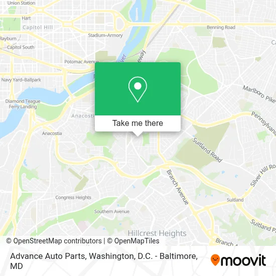 Advance Auto Parts map