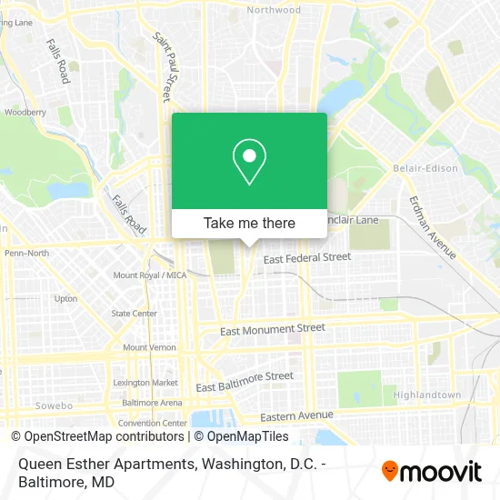 Queen Esther Apartments map