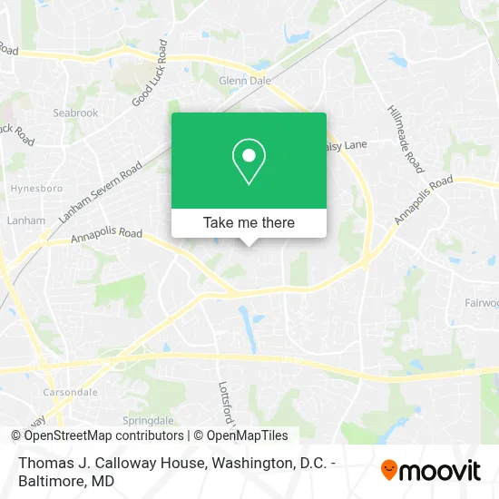 Thomas J. Calloway House map