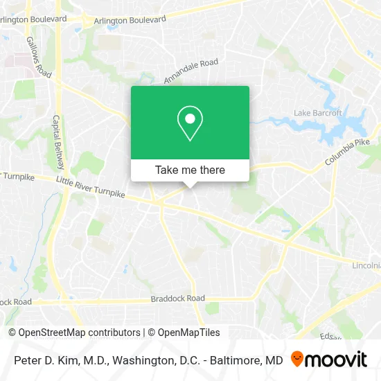 Peter D. Kim, M.D. map