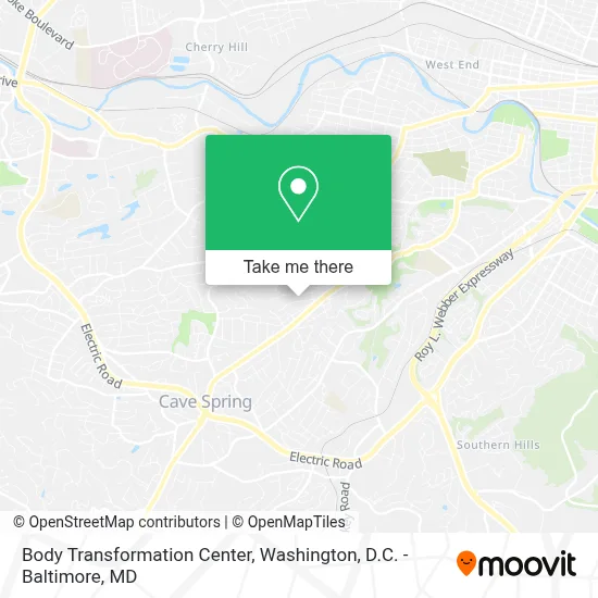 Body Transformation Center map