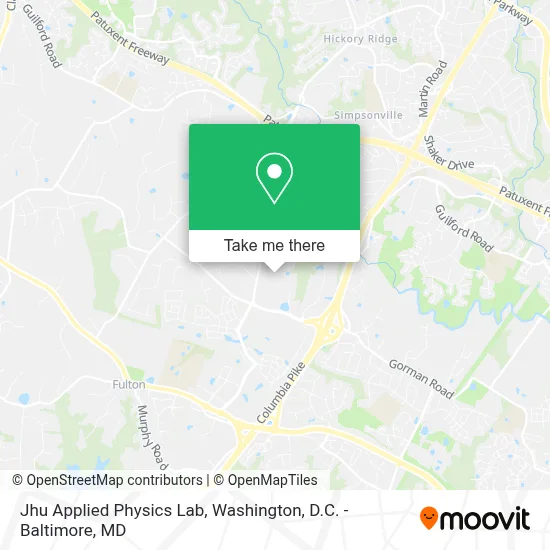 Jhu Applied Physics Lab map