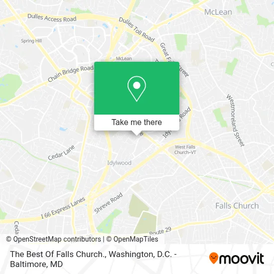 The Best Of Falls Church. map