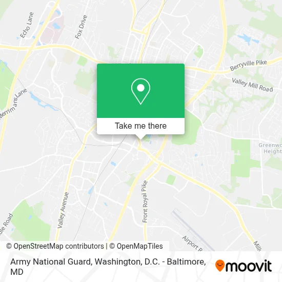 Army National Guard map