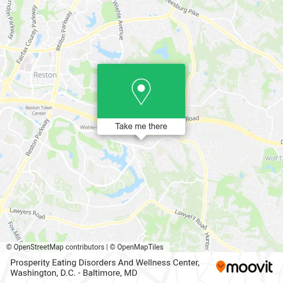 Prosperity Eating Disorders And Wellness Center map