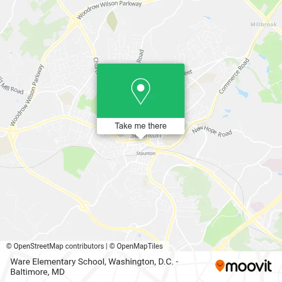 Ware Elementary School map