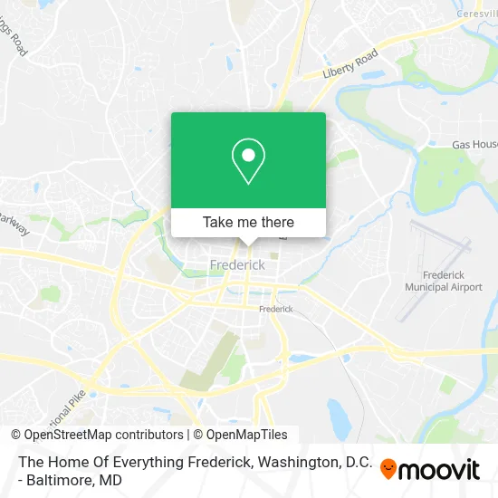 The Home Of Everything Frederick map