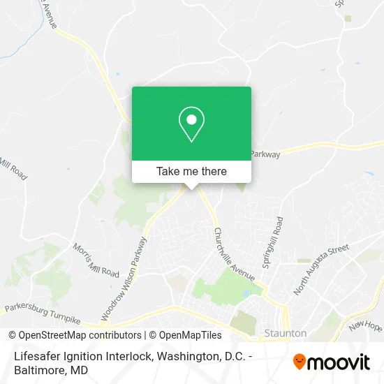 Lifesafer Ignition Interlock map