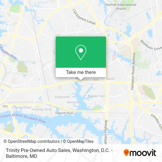 Trinity Pre-Owned Auto Sales map