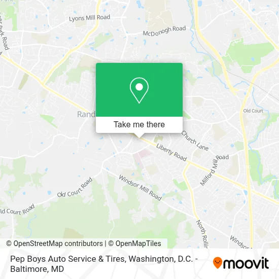 Pep Boys Auto Service & Tires map