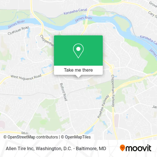 Allen Tire Inc map