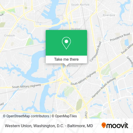 Western Union map