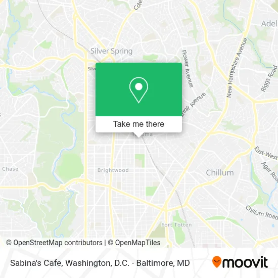 Sabina's Cafe map