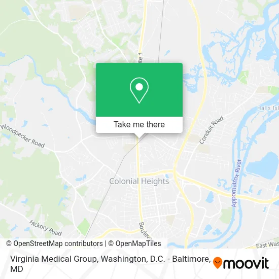 Virginia Medical Group map