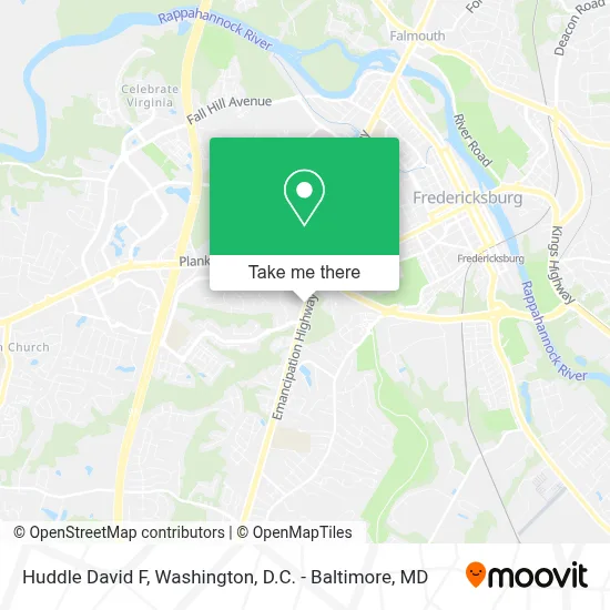 Huddle David F map