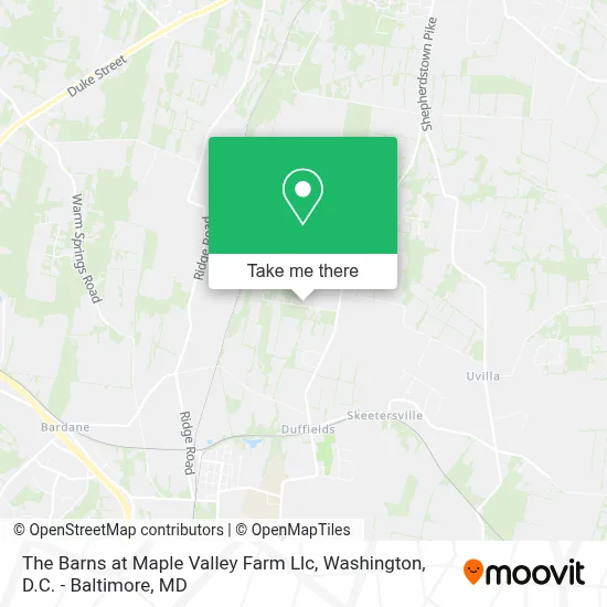 The Barns at Maple Valley Farm Llc map
