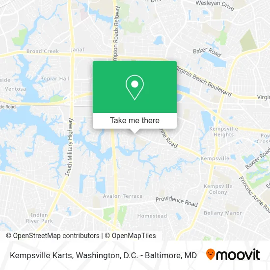 Kempsville Karts map