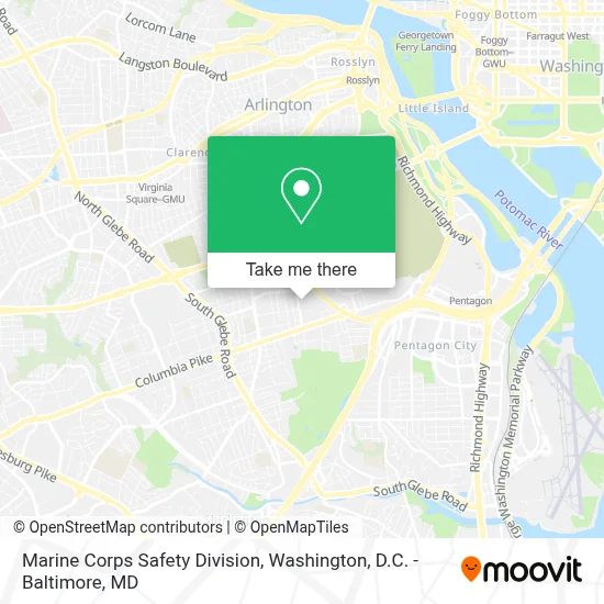 Marine Corps Safety Division map