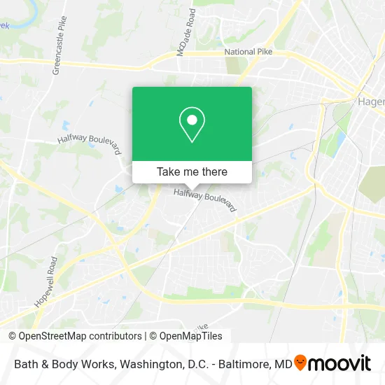 Bath & Body Works map