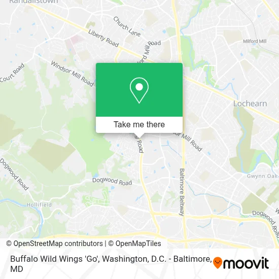 Buffalo Wild Wings 'Go' map