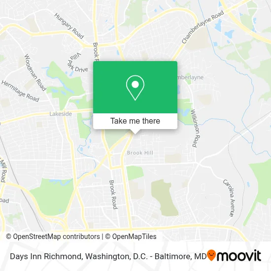 Days Inn Richmond map