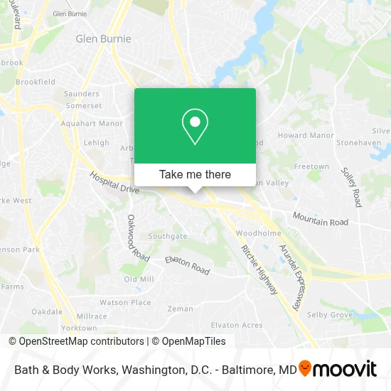 Bath & Body Works map