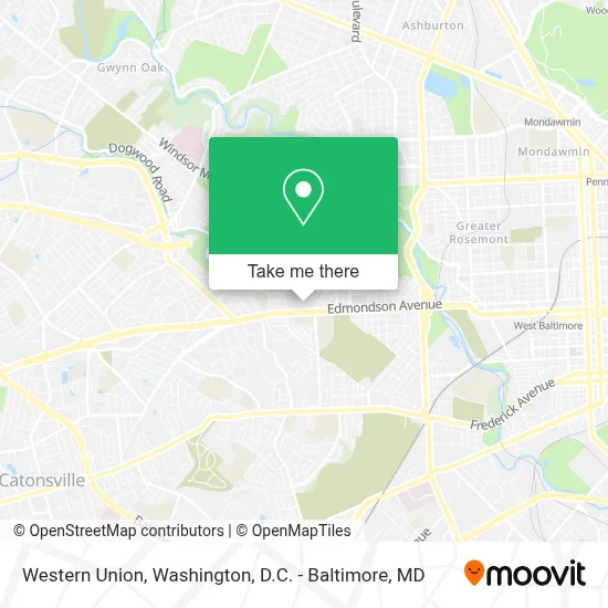 Western Union map
