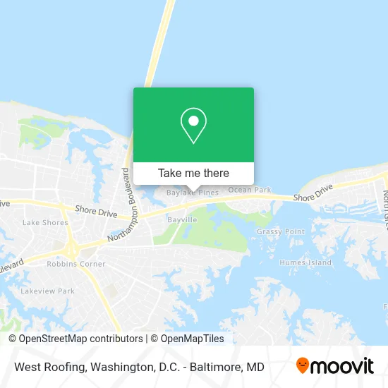 West Roofing map
