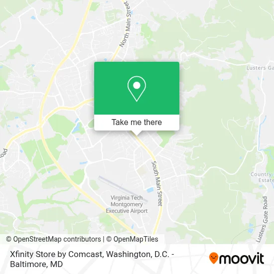 Mapa de Xfinity Store by Comcast
